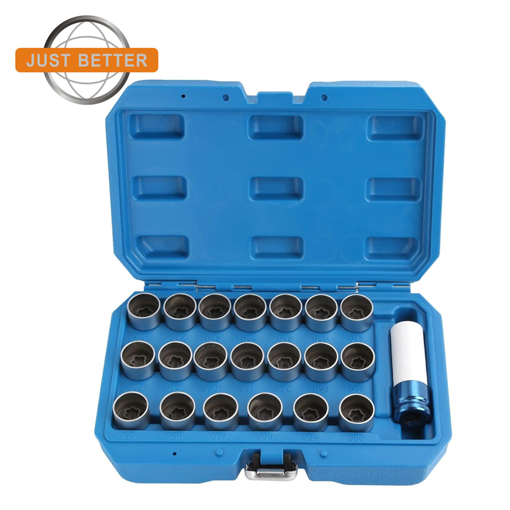 2017002 21pcs BMW Locking Wheel Nut Stud Remover Tool Kit 