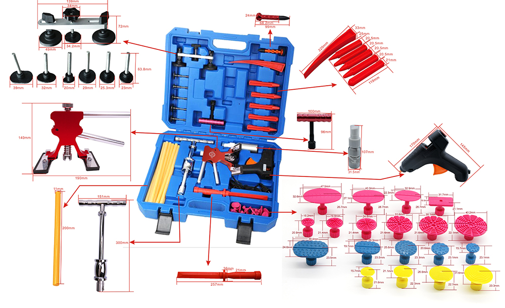 BT20008 Paintless Dent Repair Tools Dent Tool Kit-9