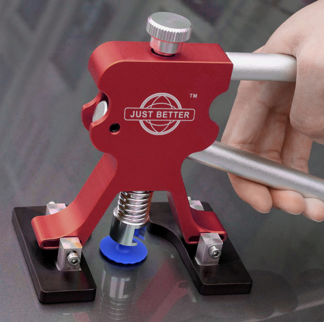 Red Adjustable dent lifter use