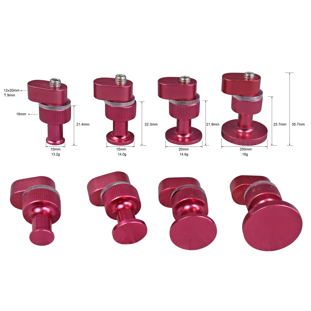 4PCS Aluminum Alloy Glue Tabs