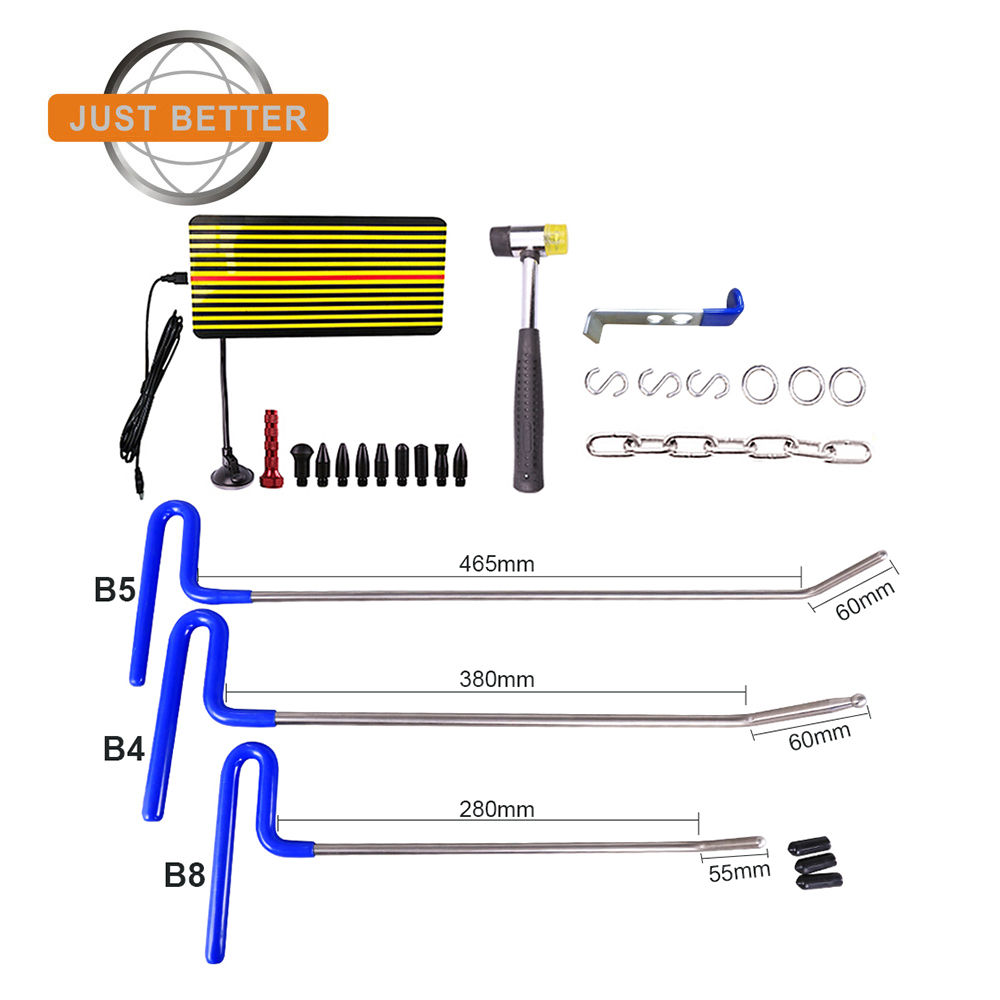 Paintless Dent Repair Tools Pdr Tools Kit Led Line Board  Car Ding Dent Repair Rod Hooks