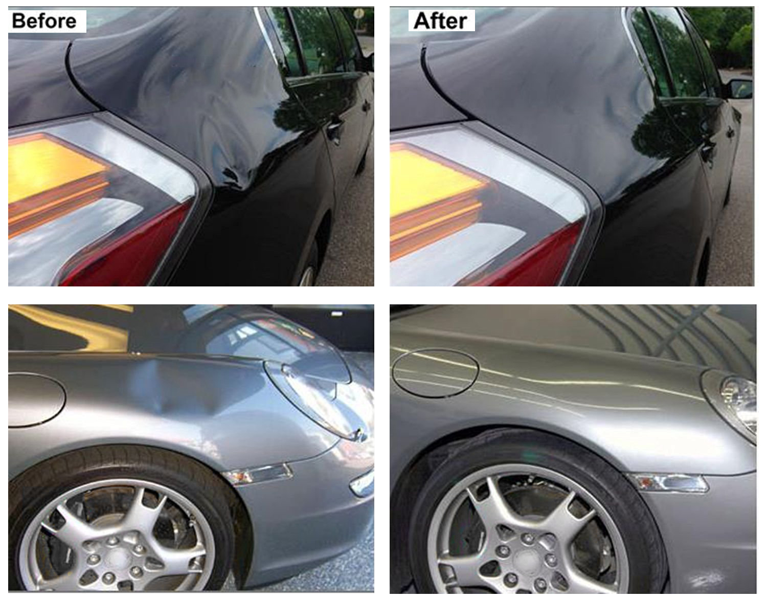 Before & After - Paintless Dent Repair  Removal (PDR)